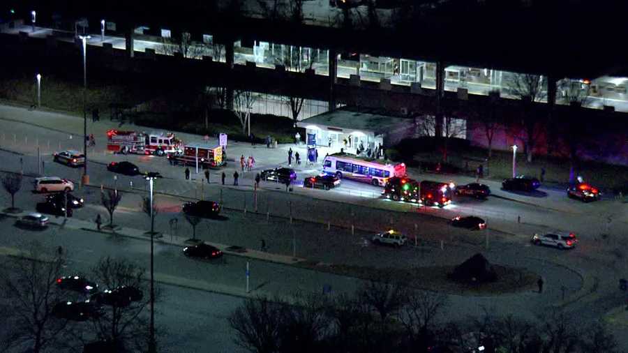 crews rescue person trapped under metro train at milford mill station