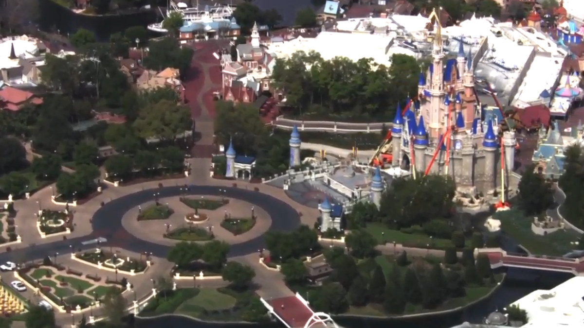 Disney World looks empty on first day of closure Disney World looks empty on first day of closure