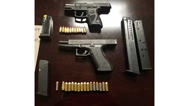Handguns recovered