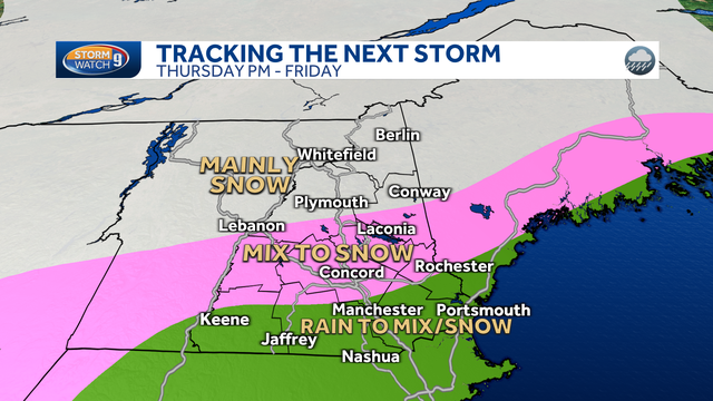 NH forecast: Snow, wintry mix, rain at end of week - Vimarsana News