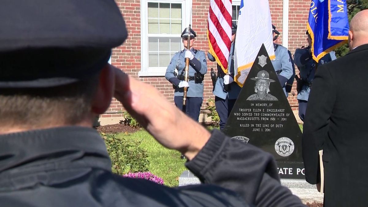 Memorial dedicated to MSP Trooper Ellen Engelhardt