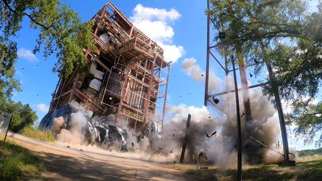 Old power station imploded in Jackson