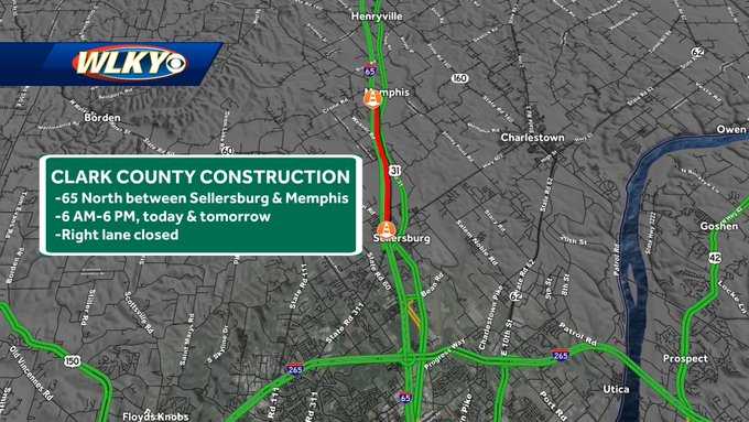 TRAFFIC: Lane closures on I-65 in southern Indiana this weekend - Vimarsana News