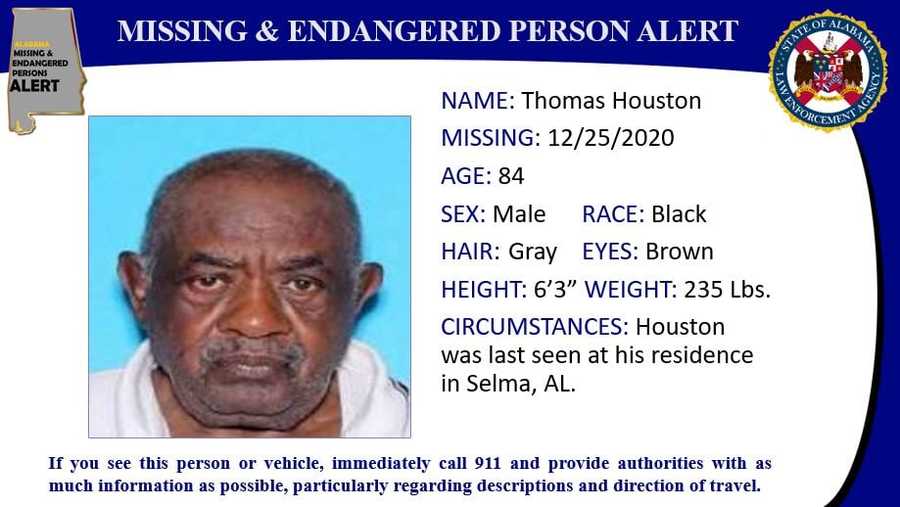Missing Thomas Houston, 84