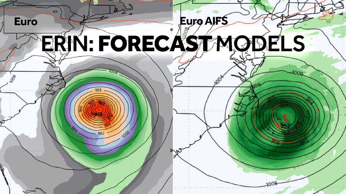 Tropical Storm Erin: Latest models indicate possible shift closer to coast