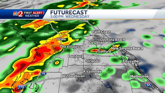 Wednesday Evening Strong Storms In Central Florida