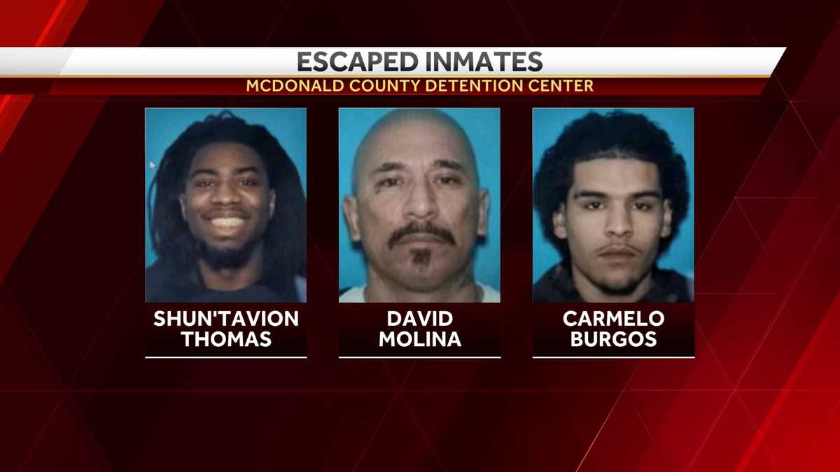 Escaped McDonald County inmates captured