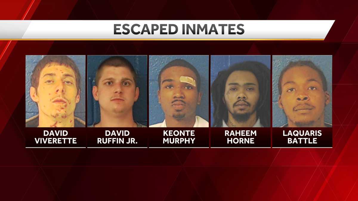 4 of 5 inmates who escaped from Nash County jail captured