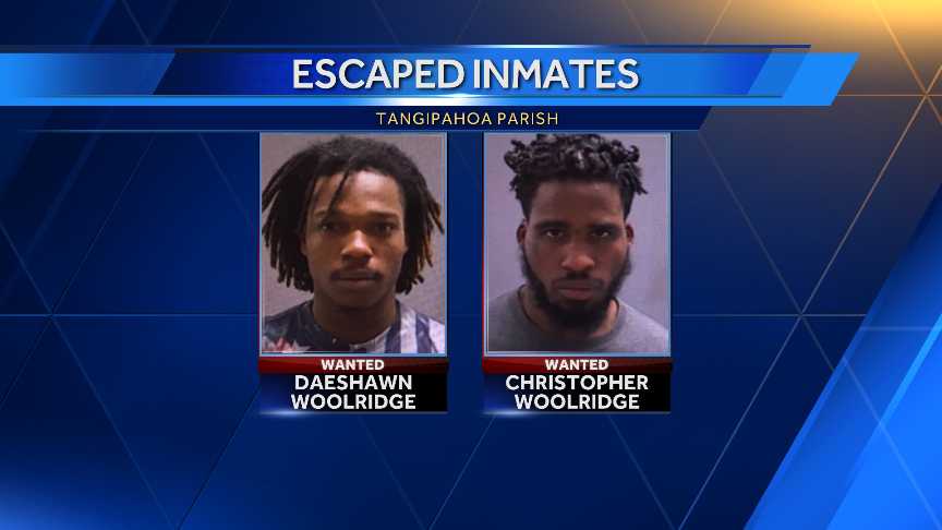 Officials Search For Two Escaped Tangipahoa Parish Jail Inmates