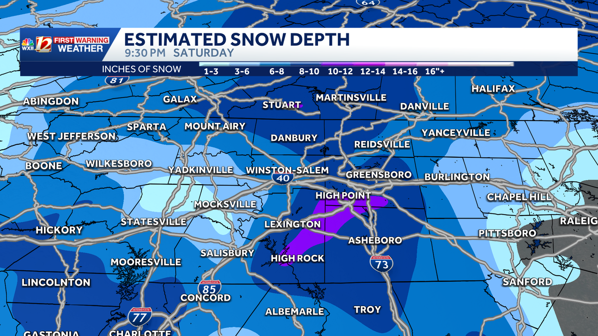 Warmer temperatures return this week | Snow and ice start melting across North Carolina