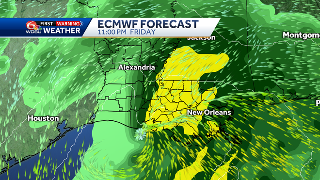 A few showers today, heavier rain later this week