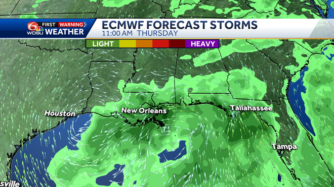 New Orleans weather heat advisory high temp heat index hurricane