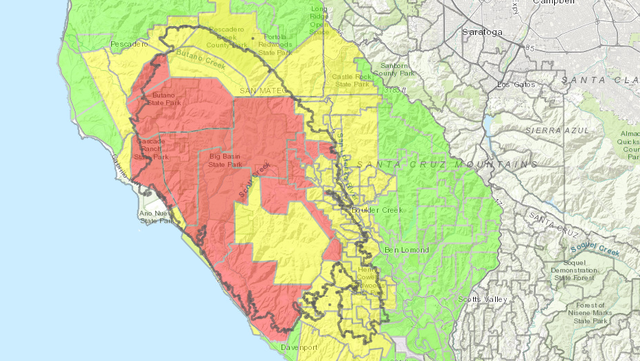 CZU Lightning Complex Sep 11 Containment grows as evacuation