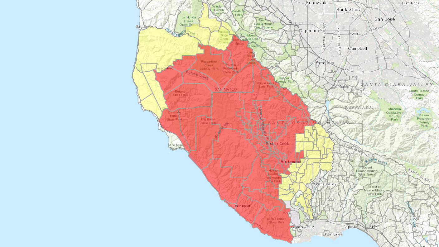 CZU Lightning Complex Fire Aug. 20: Fire grows to 40,000 acres