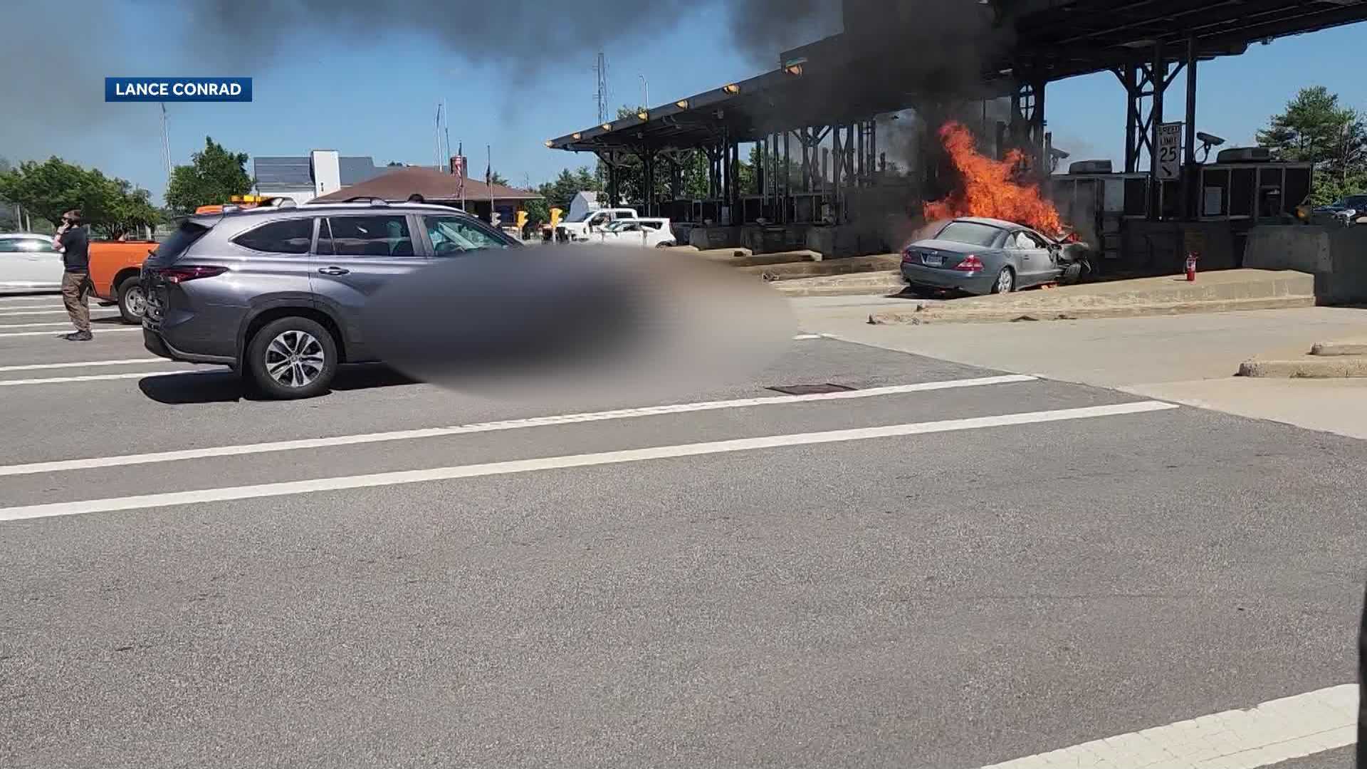 Driver identified after fiery fatal crash into New Hampshire toll plaza ...