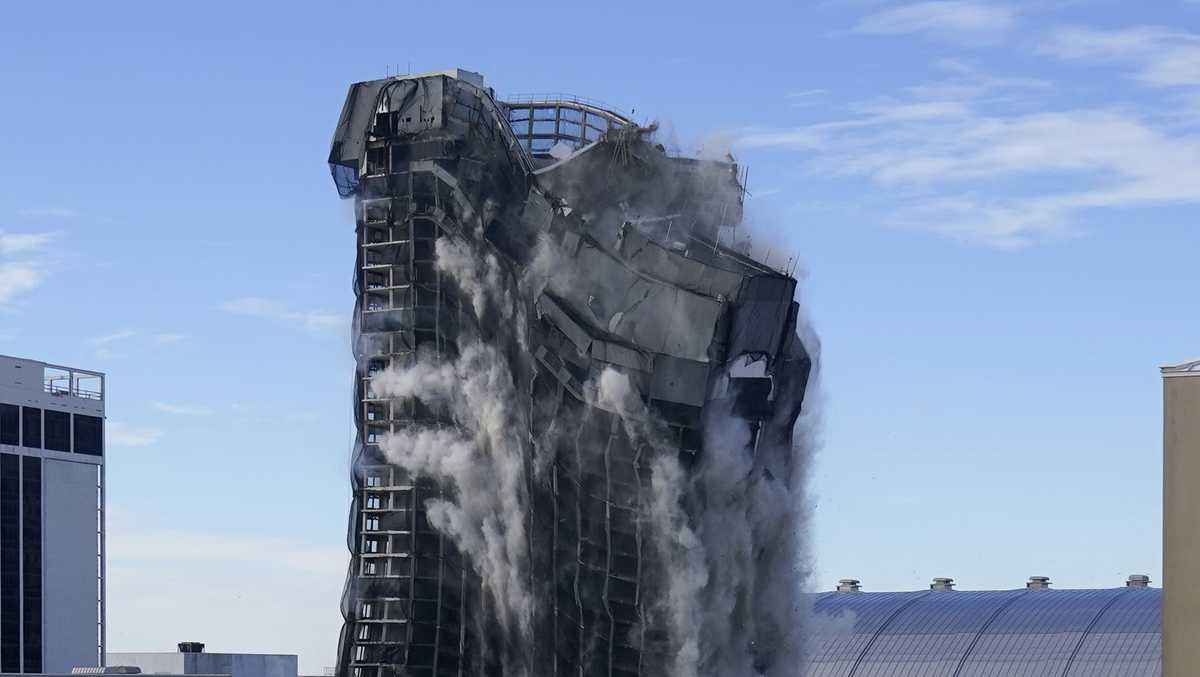 WATCH: Former Trump Plaza Hotel and Casino demolished in Atlantic City