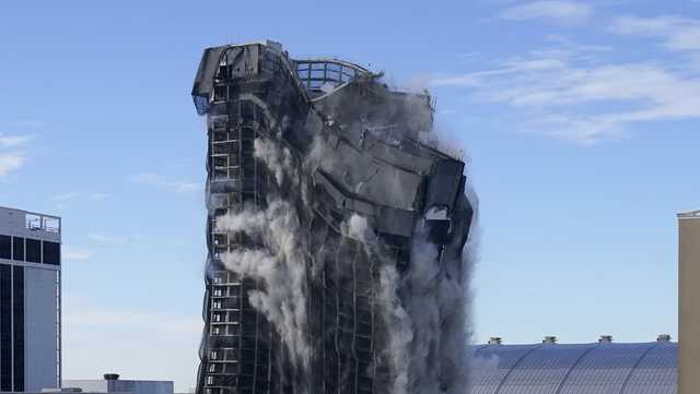 WATCH: Former Trump Plaza Hotel and Casino demolished in Atlantic City - Vimarsana News