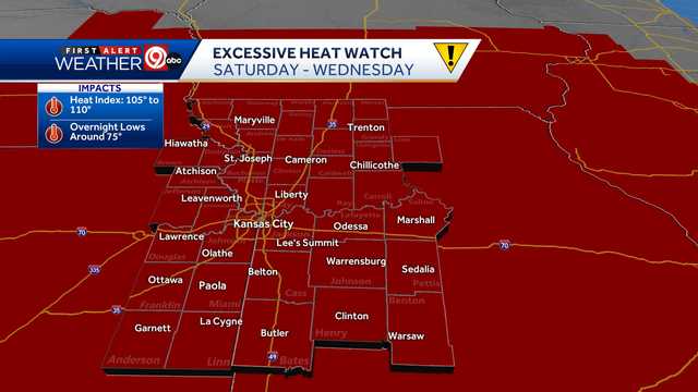 Excessive heat watch issued for Kansas City into next week - Vimarsana News