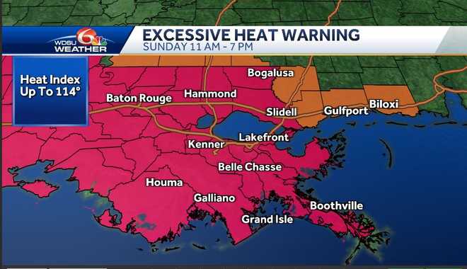 Excessive Heat Warning, Severe Weather Chance On Father's Day