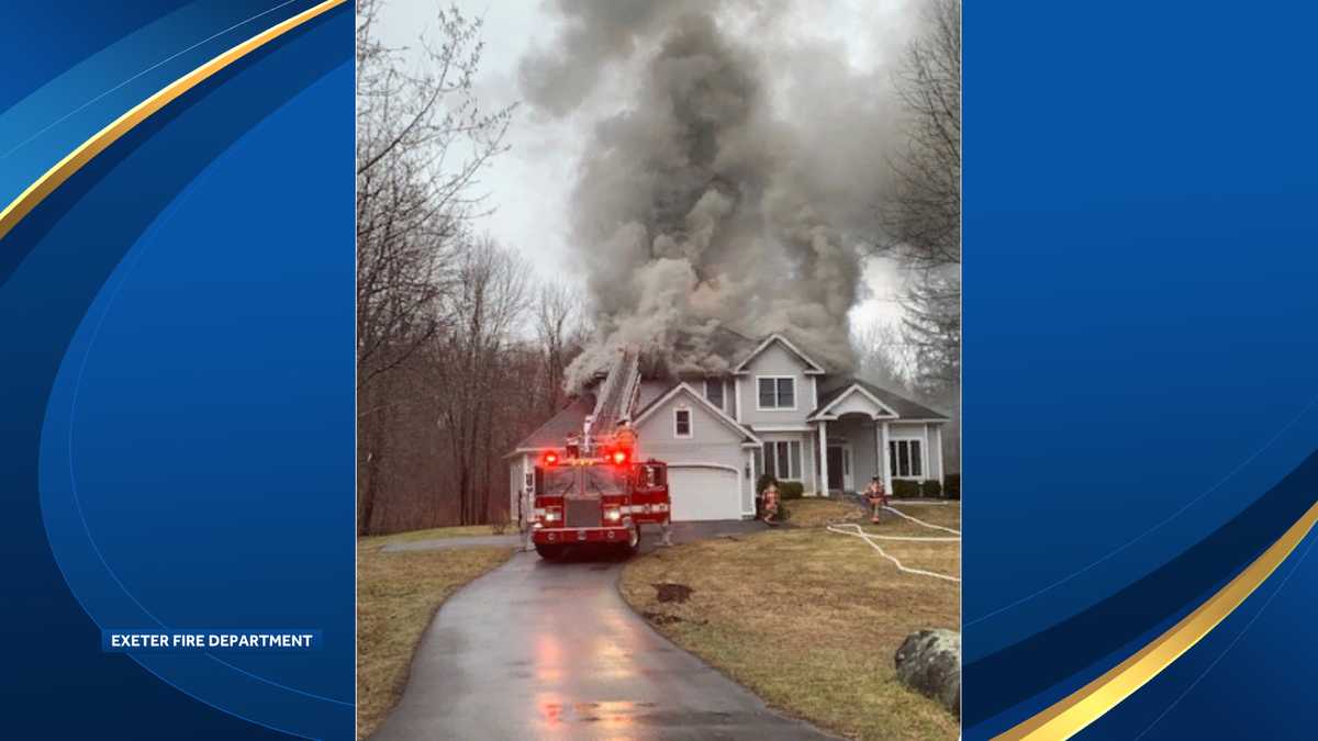 Crews from multiple towns battle 2alarm fire in Exeter