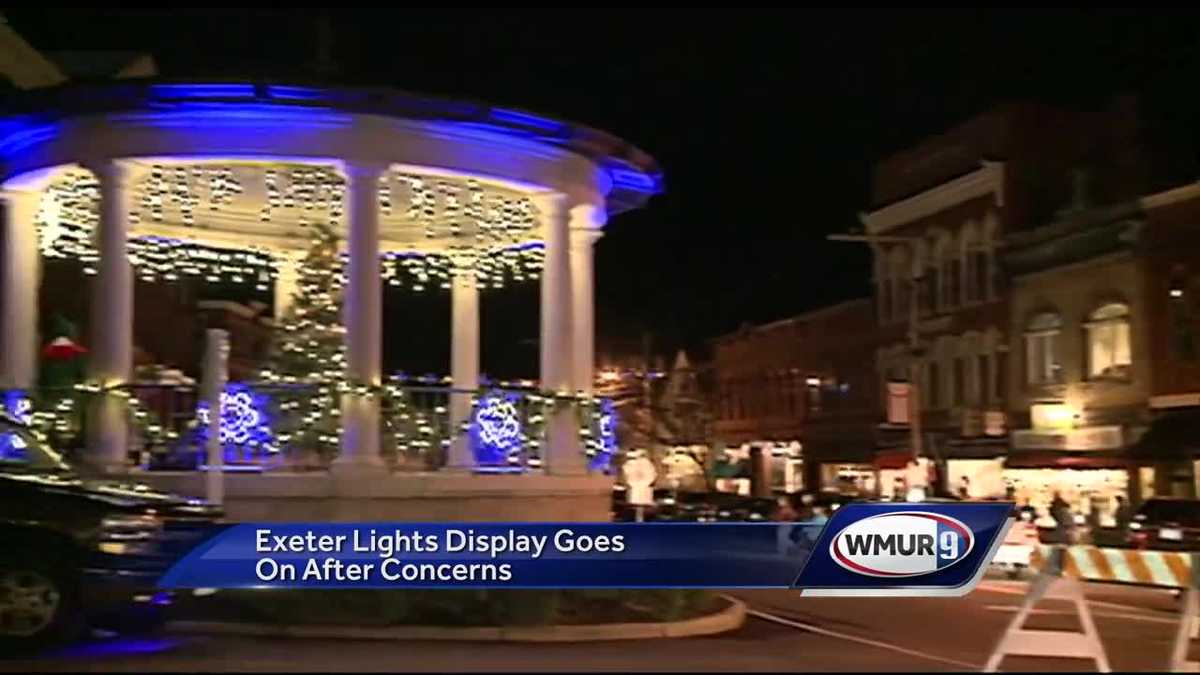 Despite hiccups, Exeter unveils annual holiday lights display