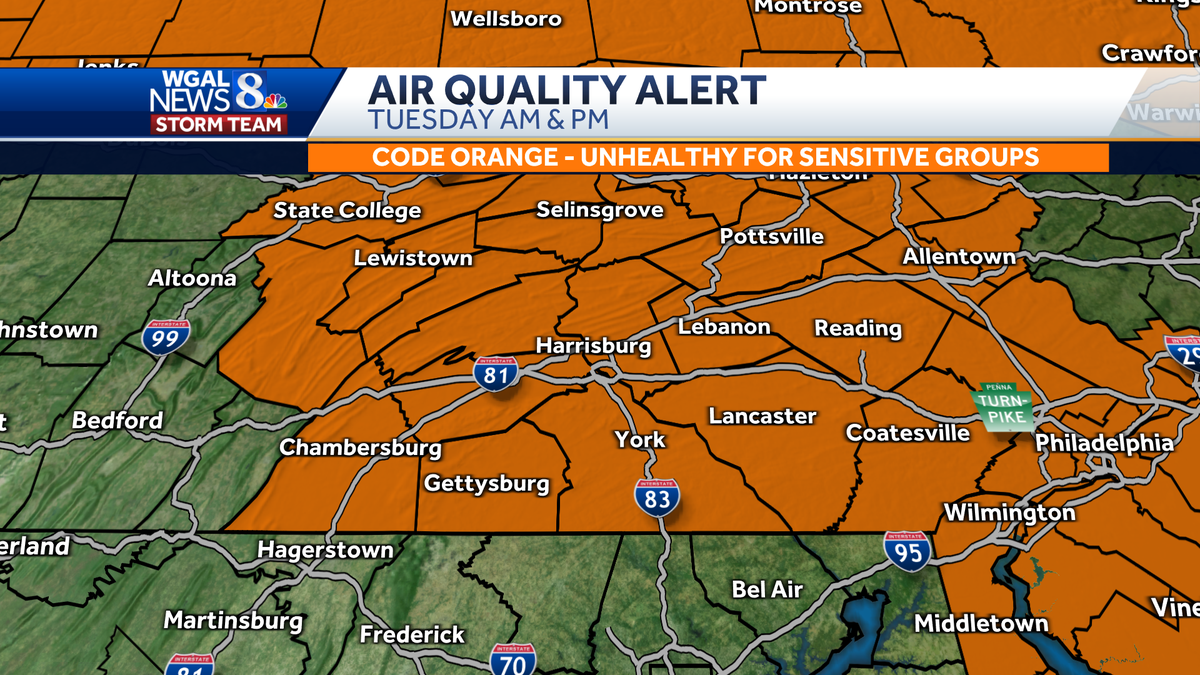Air Quality Alert in effect Tuesday