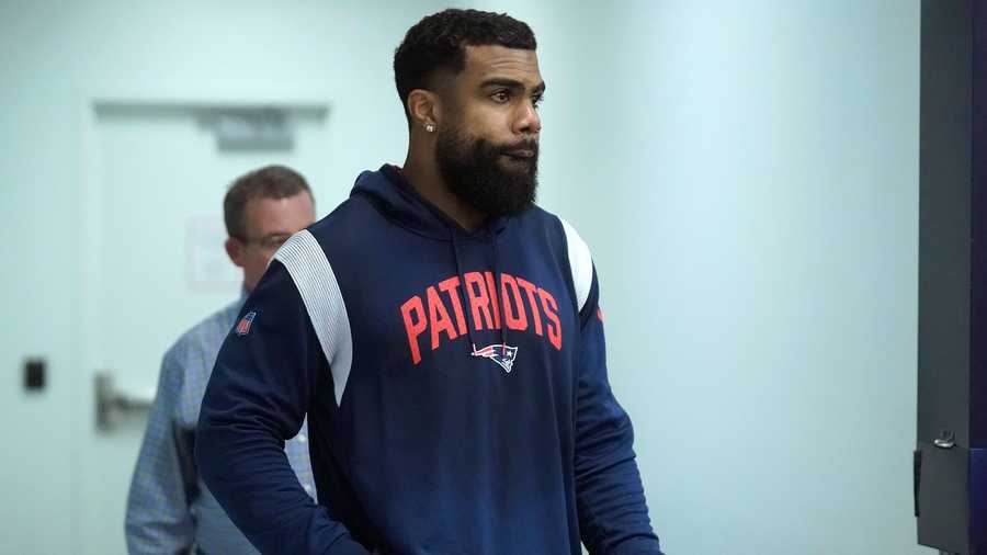 Here's the first look at Ezekiel Elliott in a Patriots uniform