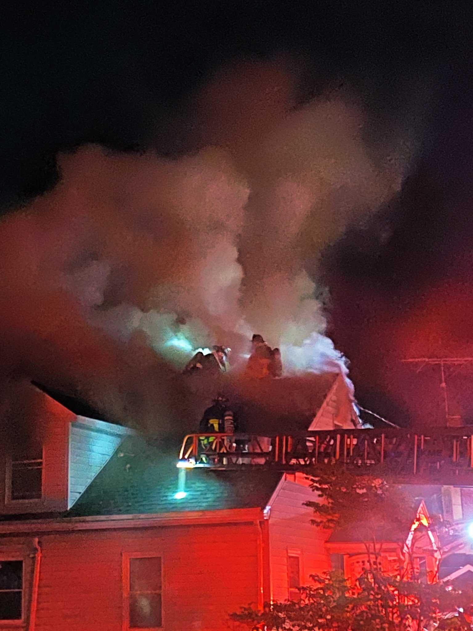 2 Firefighters Injured Battling Roslindale House Fire