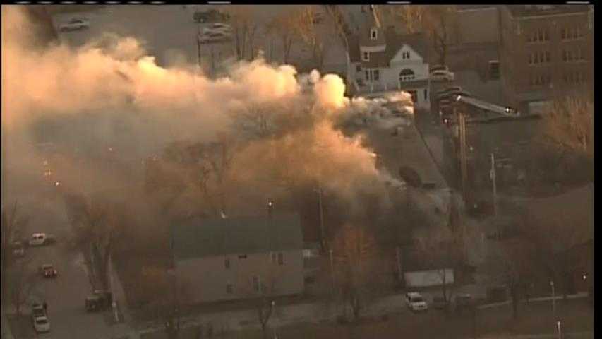 Photos: Building on fire on Milwaukee's near west side