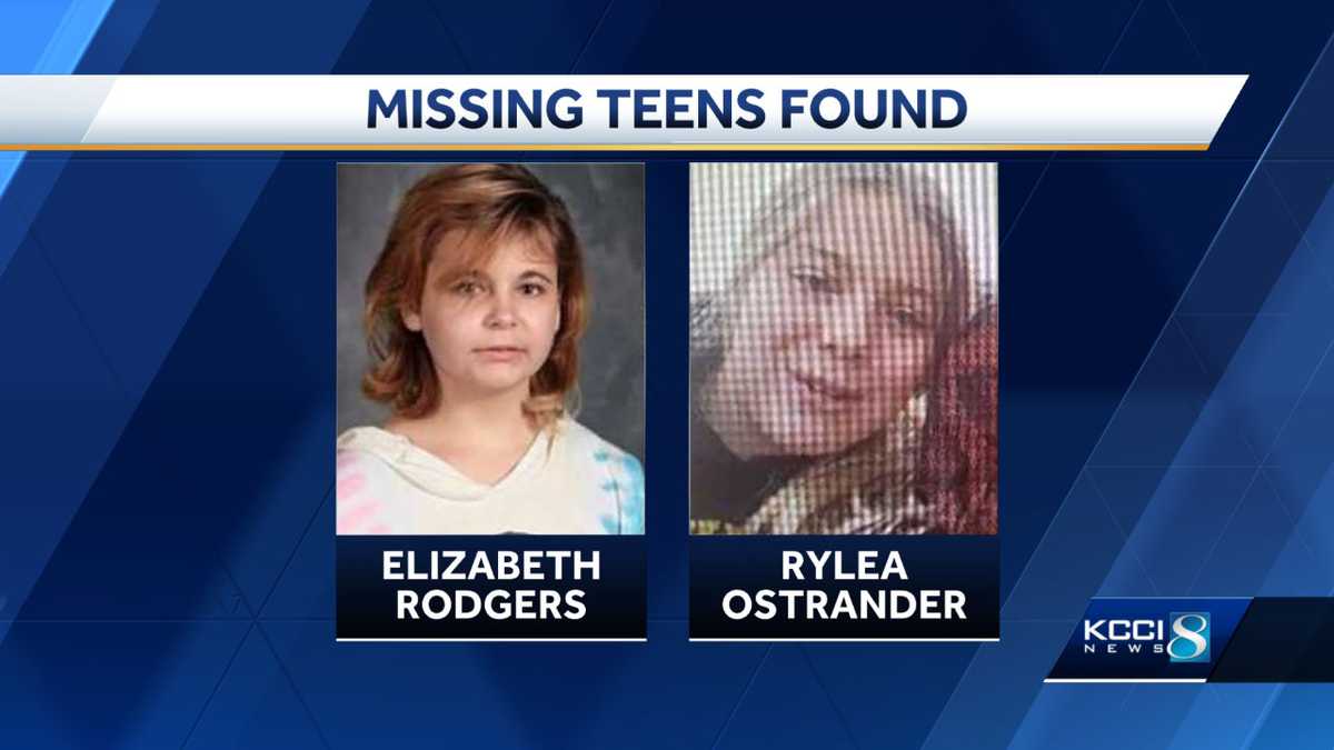UPDATE Iowa authorities say 2 missing teens found safe