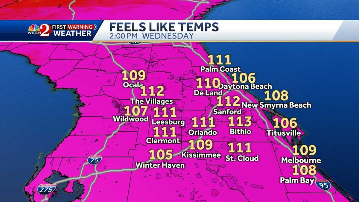 Orlando forecast: Brutal heat continues in Central Florida