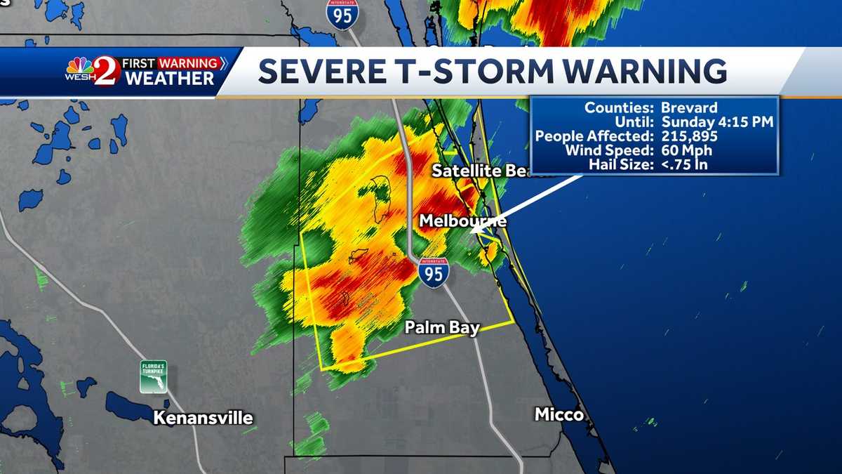 Severe thunderstorm warning issued for Brevard County expires