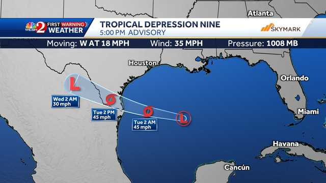 Tropics tracker: Tropical depression forms in Gulf, heads for TX - Vimarsana News