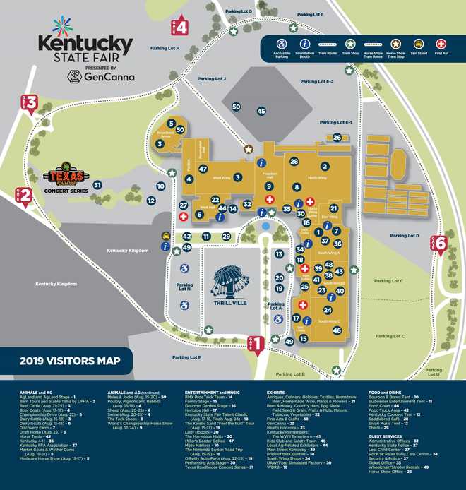 MAP Find your way around the Kentucky State Fair
