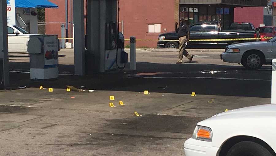 1 dead, 1 injured in gas station shootout