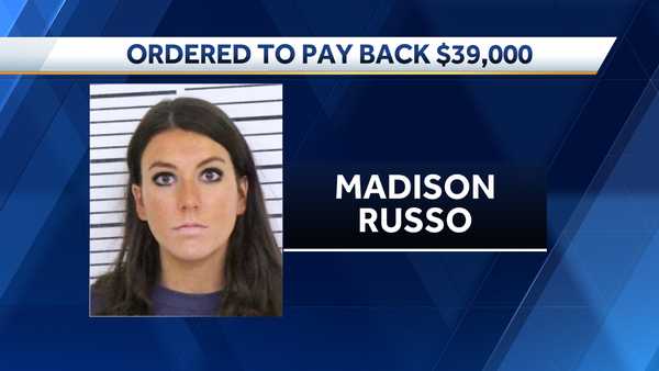 madison russo is ordered to pay back nearly $40,000 after court documents say she received donations for a fake cancer diagnosis.