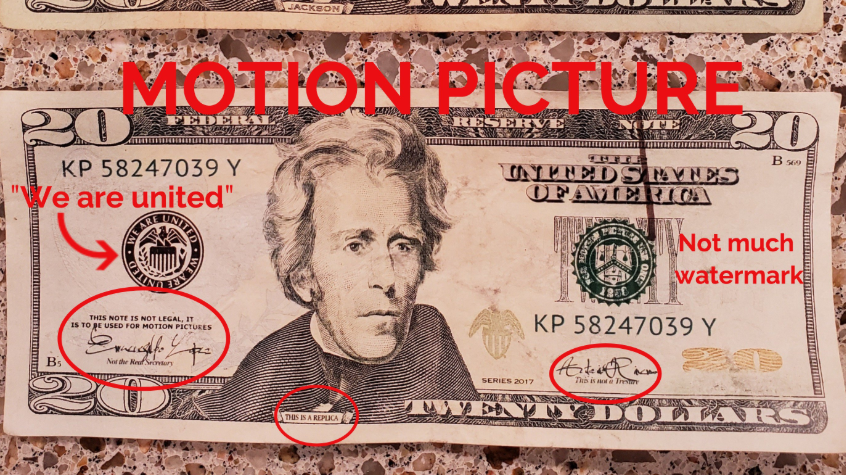 Fake motion picture money used in KC