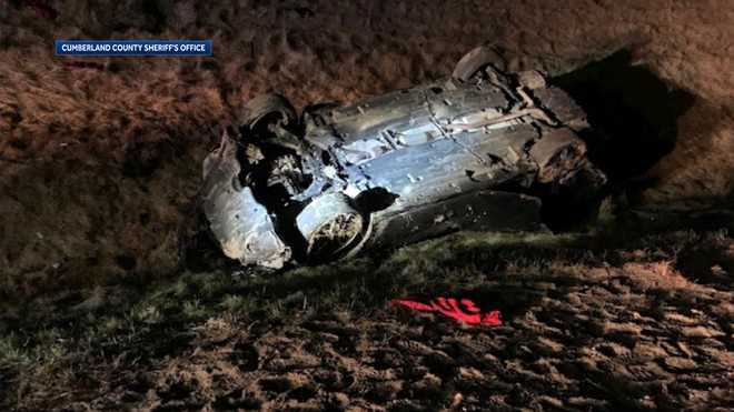 Man leads deputies on chase, flips car on I-95 in Falmouth
