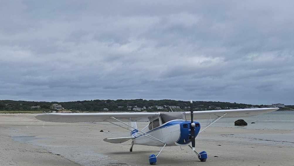 Small Plane Makes Emergency Landing on Falmouth Beach with No Injuries