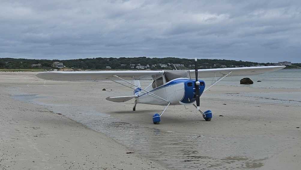 Small Plane Makes Emergency Landing on Falmouth Beach with No Injuries