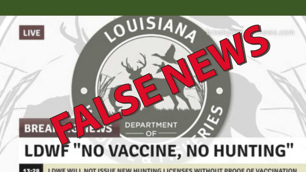 Louisiana Wildlife & Fisheries warn of fake news spreading about COVID