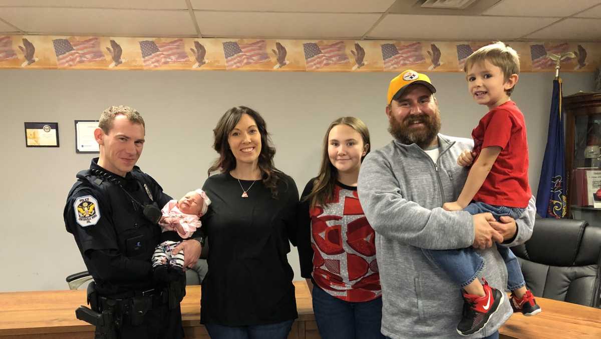 Centerville police officer helps deliver baby along Route 40