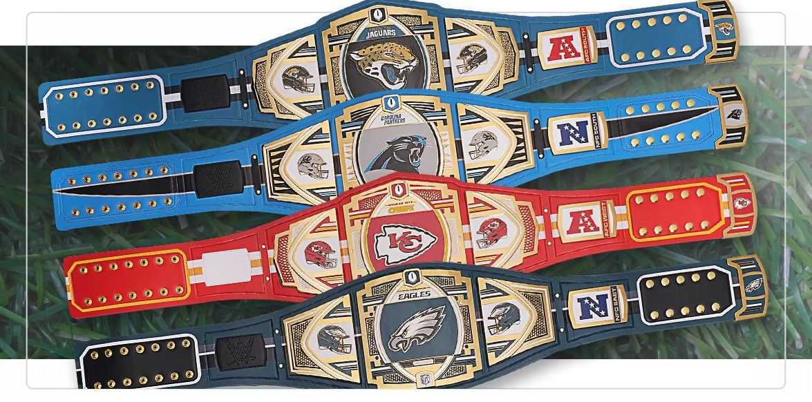NFL/WWE selling team championship belts