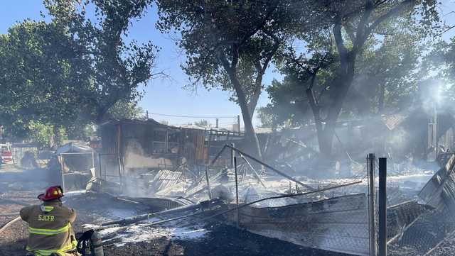 Structure fire causes evacuations in San Juan County