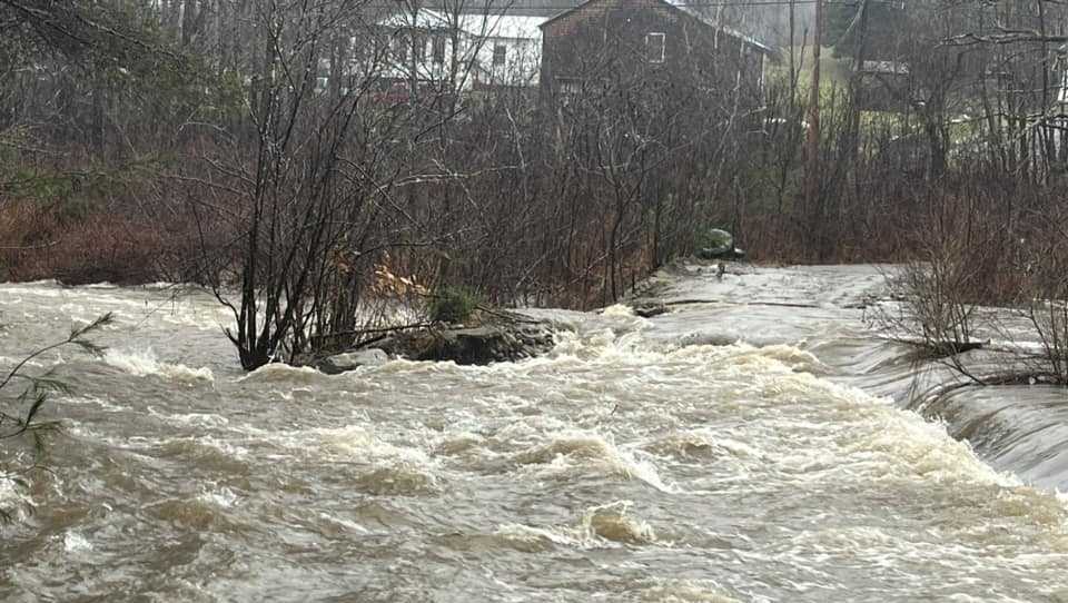 Flooding in downtown Farmington