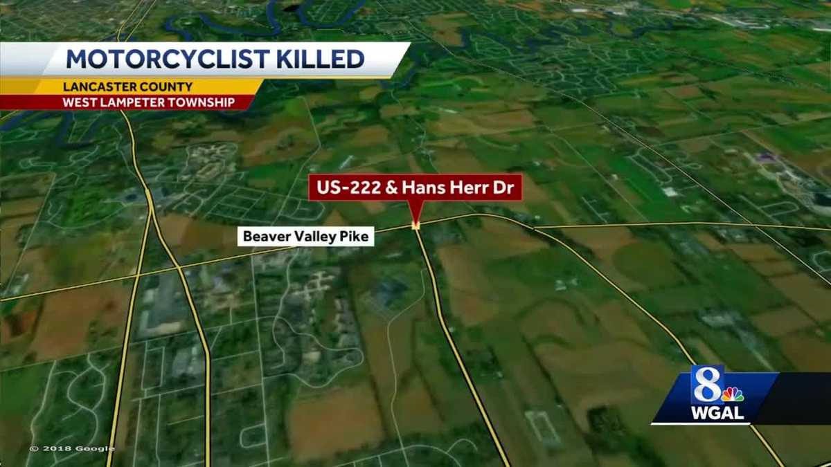 Motorcyclist killed in crash on Route 222 in Lancaster County