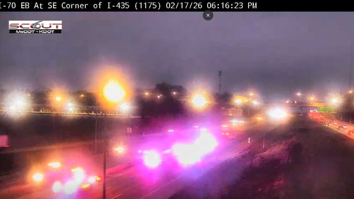 One dead in multi-vehicle crash on eastbound I-70 near I-435 in Kansas City