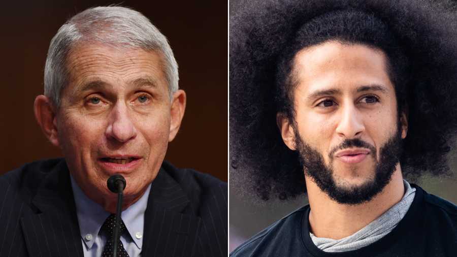 Dr. Anthony Fauci and Colin Kaepernick are being honored as 2020 Ripple of Hope award laureates.