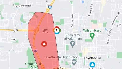 MONDAY power outages after winter weather