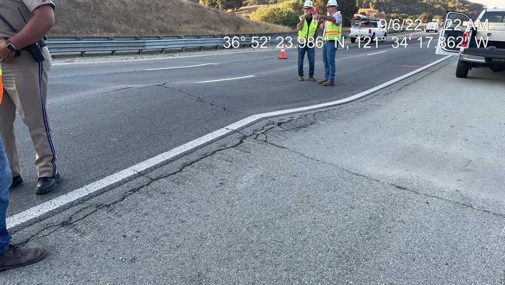 2 lanes of Highway 101 reopen in San Benito County after emergency roadwork